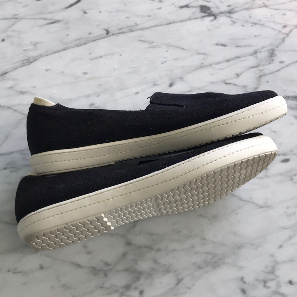 Adam Tucker Black Canvas Slipon Sneakers - Picture 7 of 12